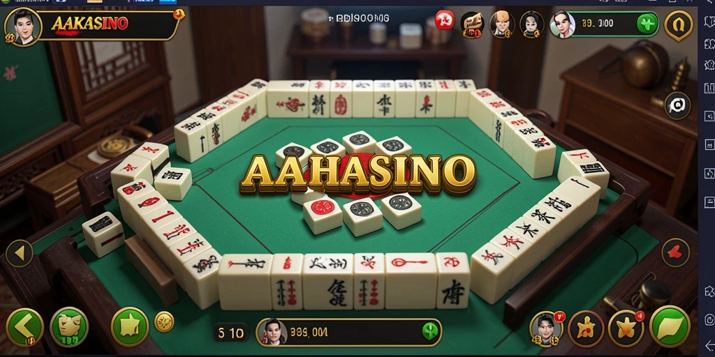 Tampilan menarik gameplay Mahjong AAKASINO yang seru.