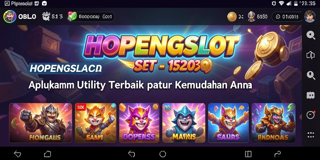 Tampilan antarmuka pengguna HOPENGSLOT yang intuitif dan menarik.