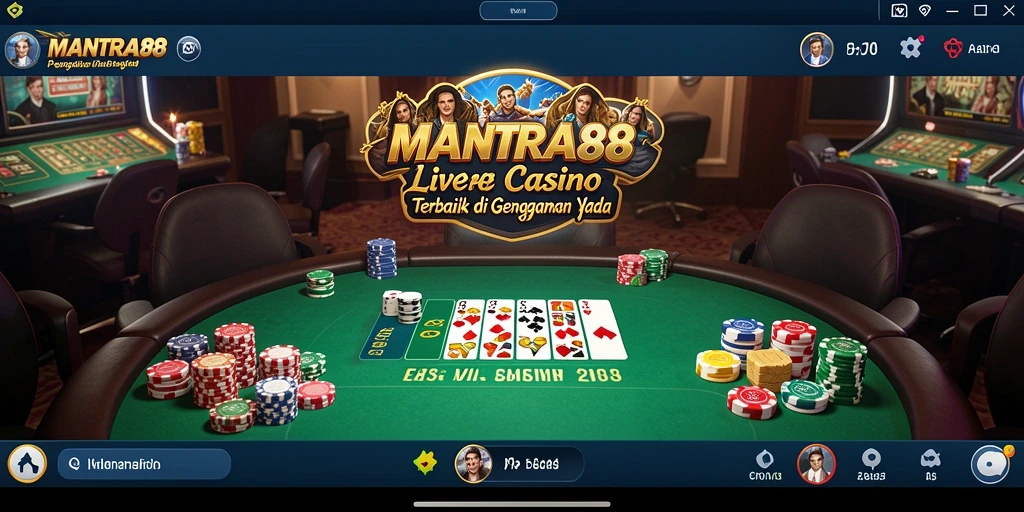 Tampilan luar biasa gameplay Live Casino di MANTRA88.