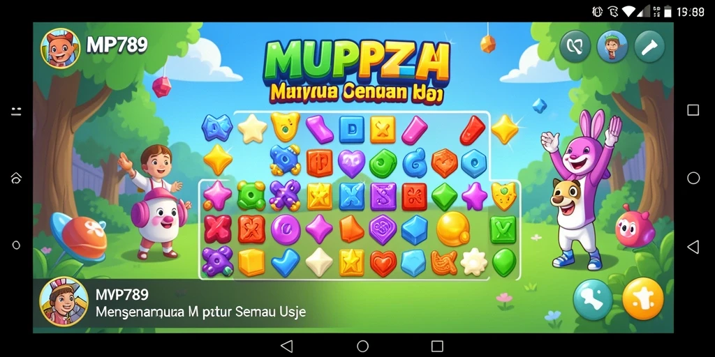 Screenshot utama MVP789 menunjukkan gameplay Puzzle yang menarik dan interaktif.
