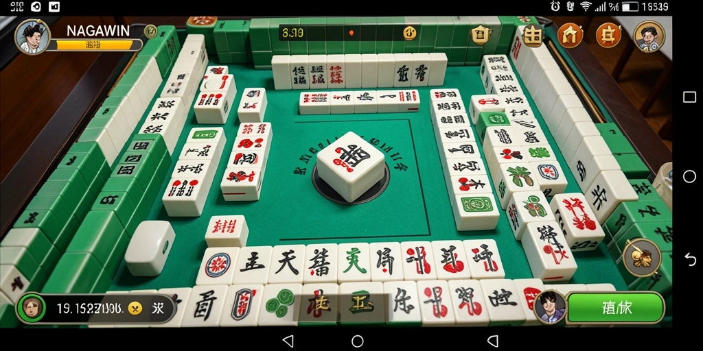 Screenshot gameplay NAGAWIN yang menunjukkan tantangan Mahjong yang menarik.