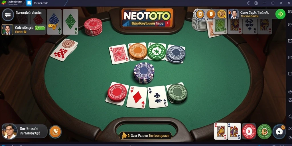 Screenshot gameplay NEOTOTO menunjukkan keseruan bermain Gaple.