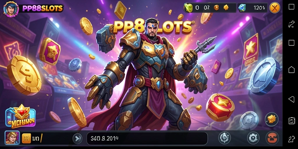 Tampilan gameplay interaktif dan visual yang menawan dari PP88SLOTS.