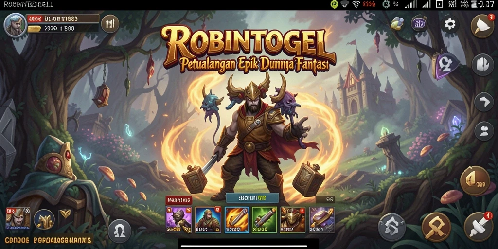 Tampilan gameplay ROBINTOGEL dengan aksi yang mendebarkan.