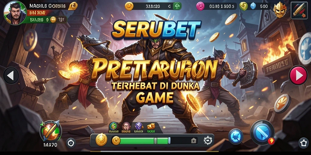 Gameplay SERUBET yang mendebarkan dan penuh aksi.