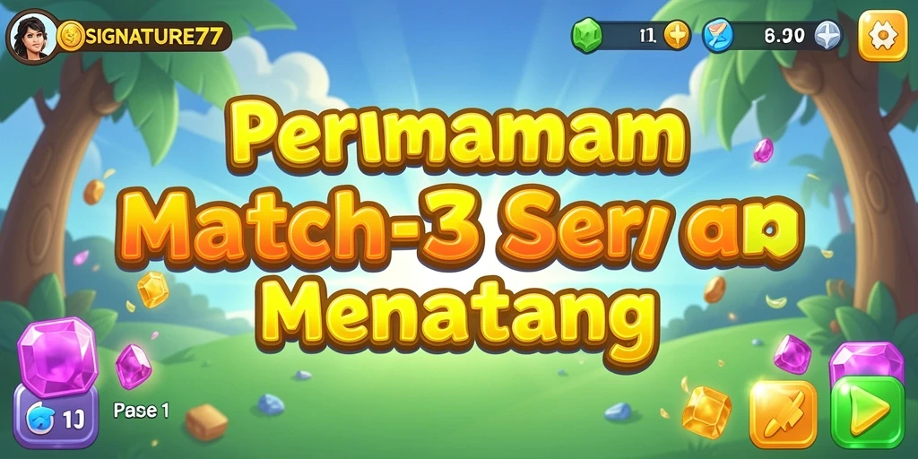 Tampilan menarik dari gameplay SIGNATURE77 dengan kombinasi warna cerah.