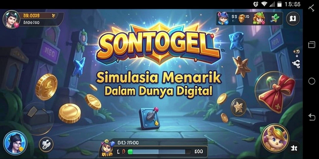 Tampilan gameplay menarik dari SONTOGEL dengan berbagai pilihan simulasi.