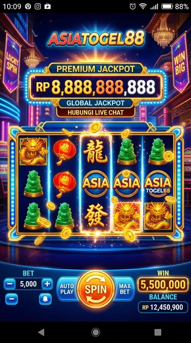 Tampilan antarmuka aplikasi asiatogel88 yang sederhana.
